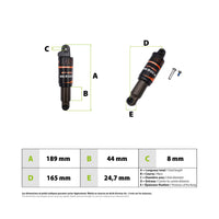 Amortisseur Meroca 165mm - vue 3