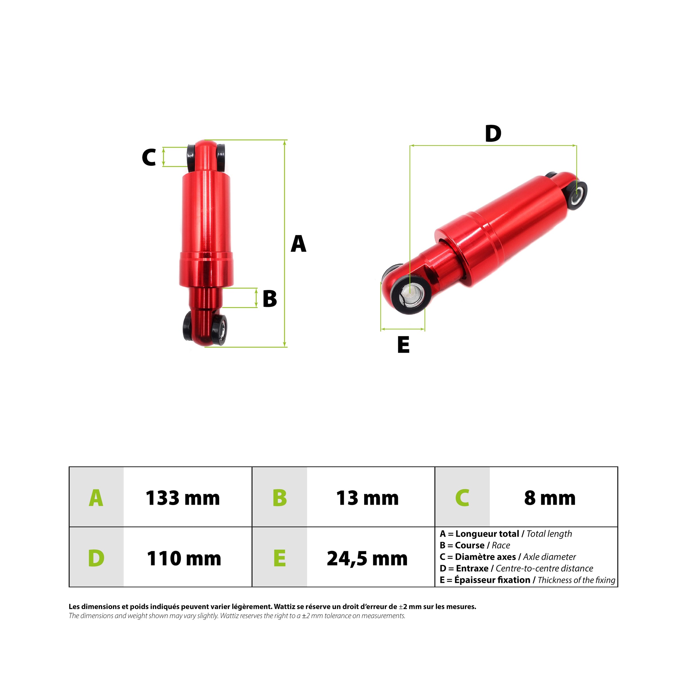Amortisseur Urbanglide E-cross Pro - vue 3