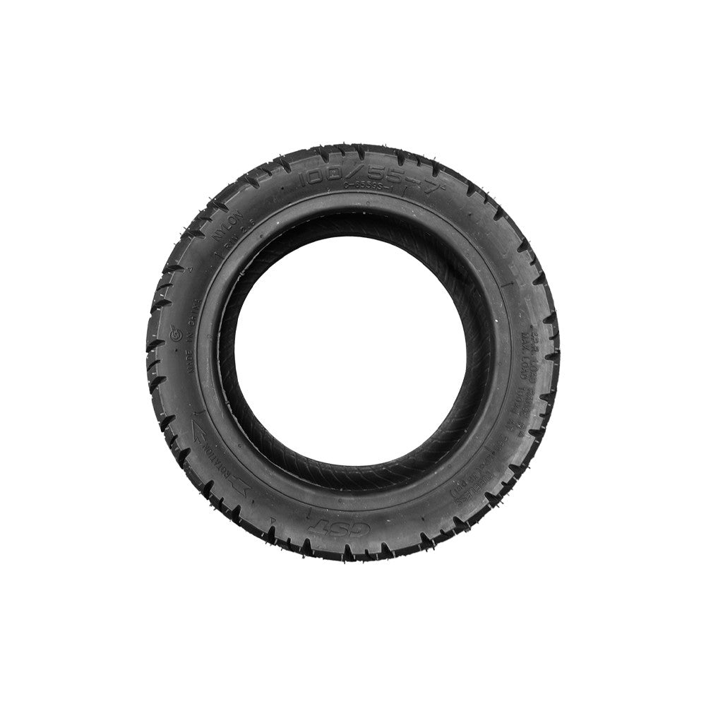 Pneu Semi OffRoad 100/55-7 CST avec gel anti crevaison en situation