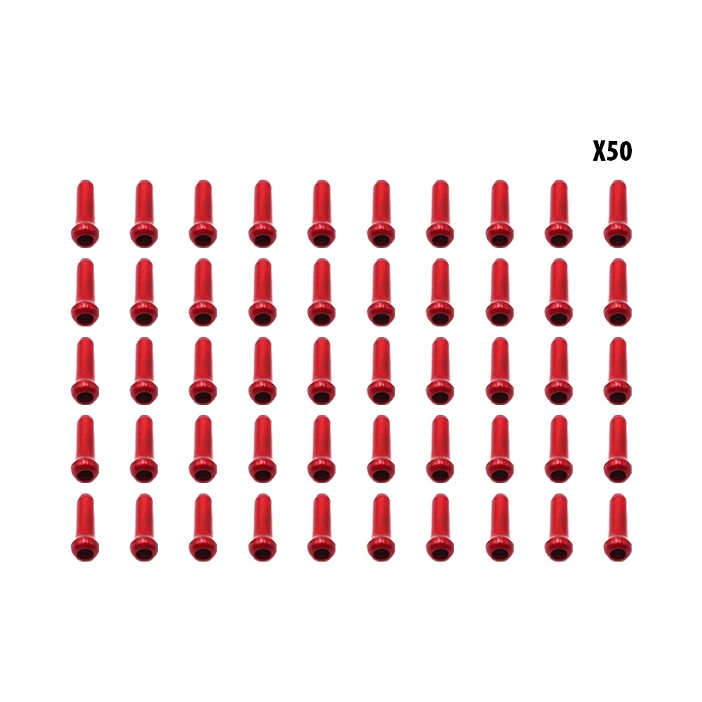 Red cable stops x50 pcs