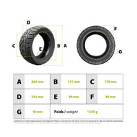 Pneu Semi OffRoad 100/55-7 CST avec gel anti crevaison - vue 3