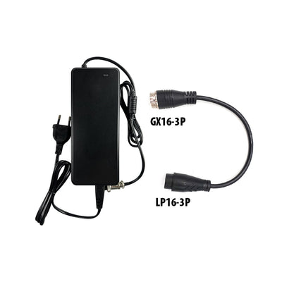 48V Charger Pack ➡️ 54.6V / 2A (+ GX16-LP16-3 Adapter)
