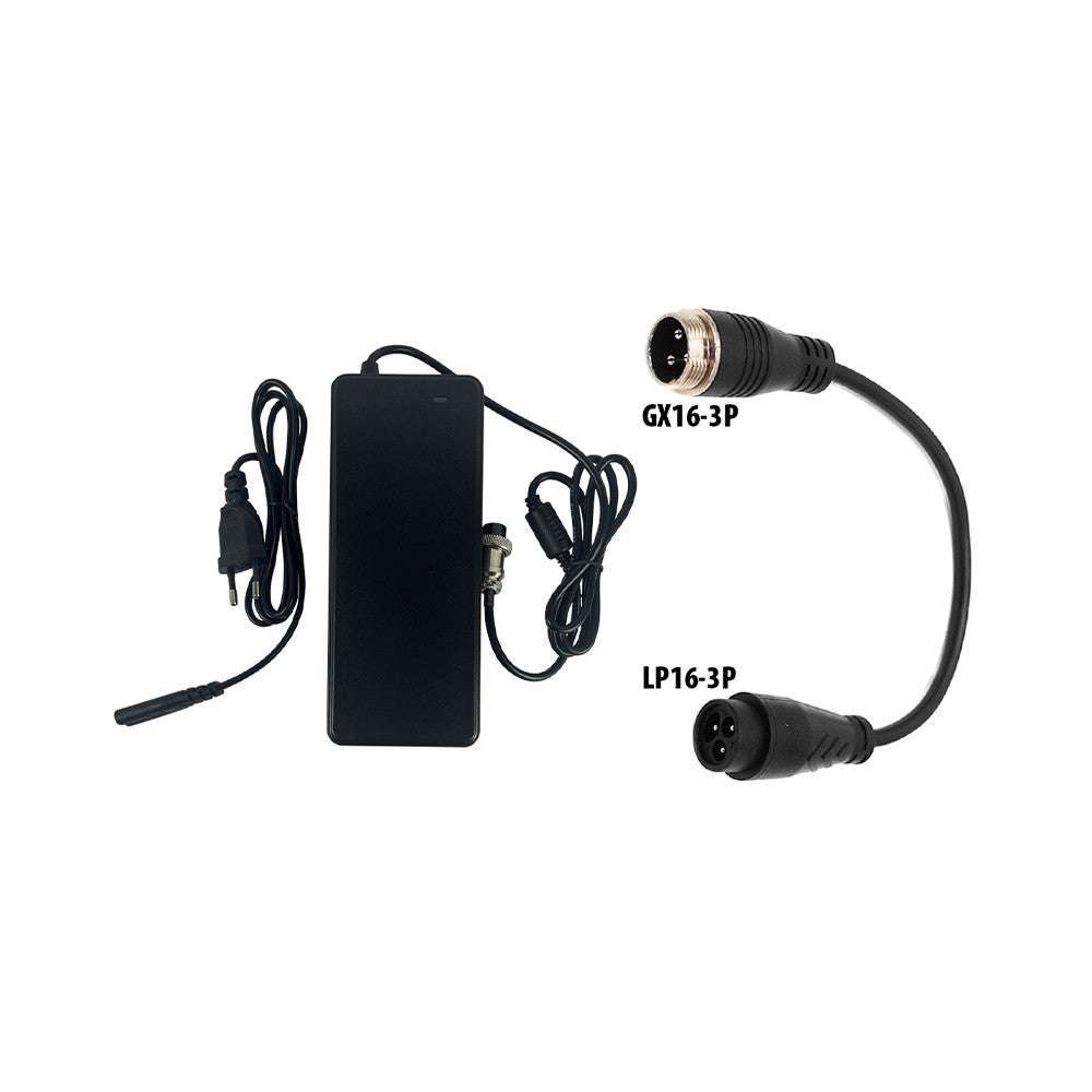 Pack Chargeur 52V ➡️ 58.8V / 2A (connecteur LP16-3) en situation