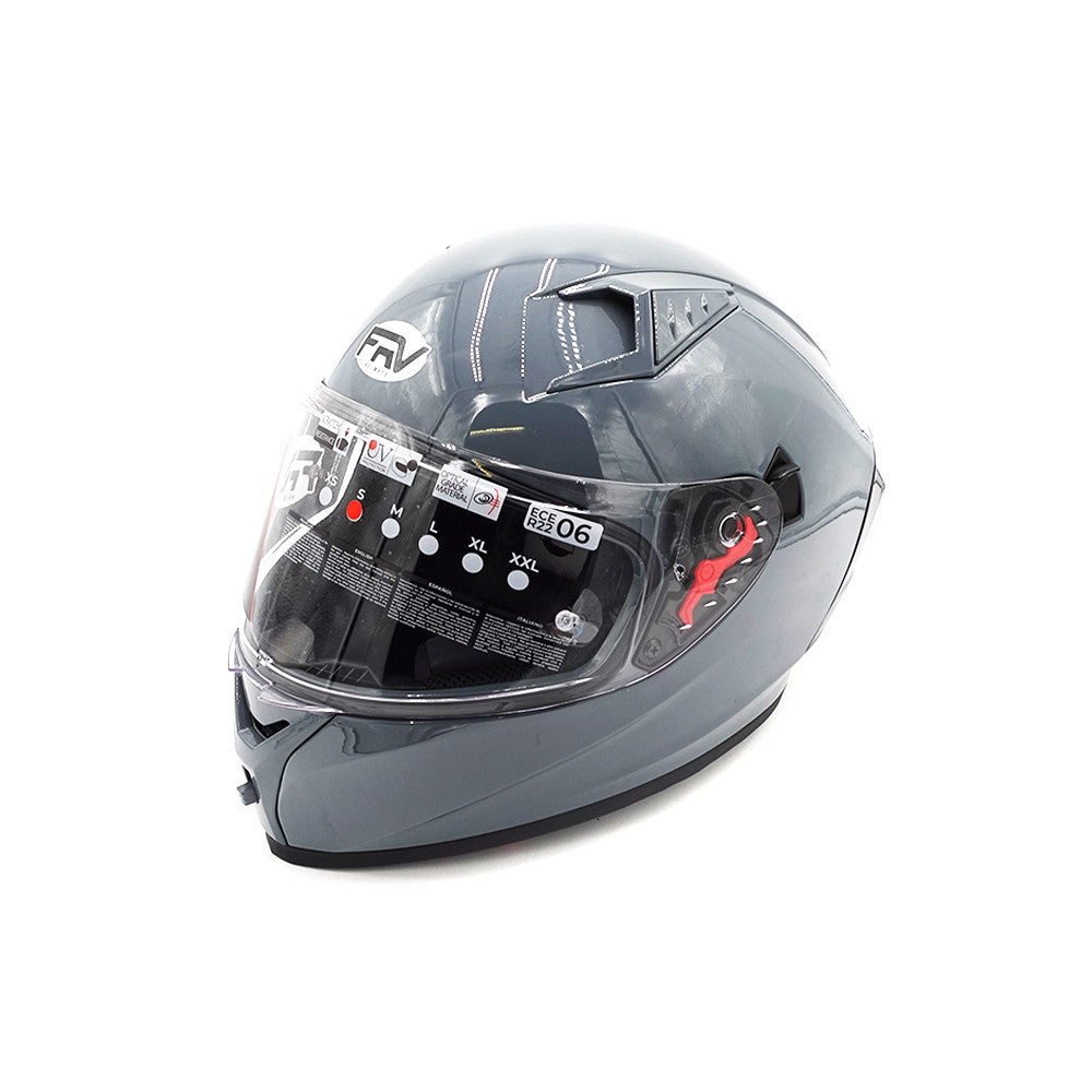 Casque intégral  gris (taille S à XL) (S)