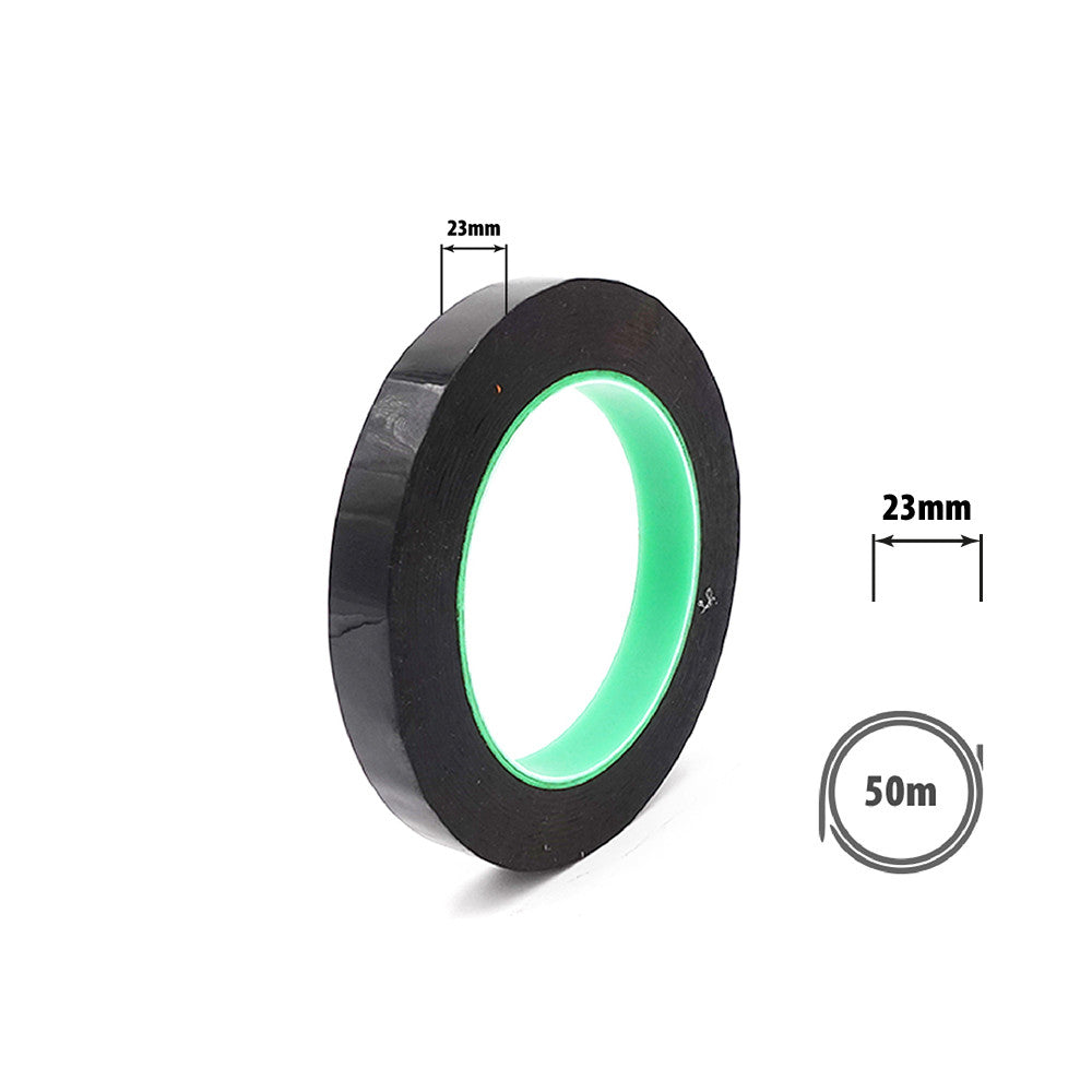 Fond de jante Tubeless velos 23 mm x 50m en situation