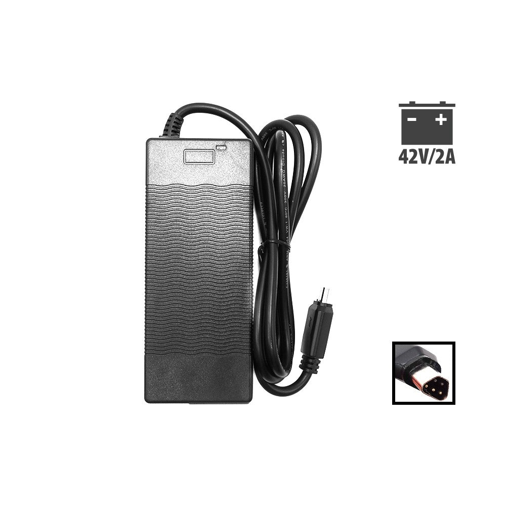 Chargeur batteries Joycube Phylion 5 pins Trapeze 42V 2A en situation