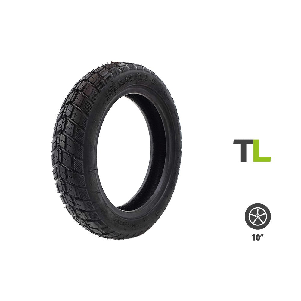Pneu 10x2.50-6.5 Tubeless en situation