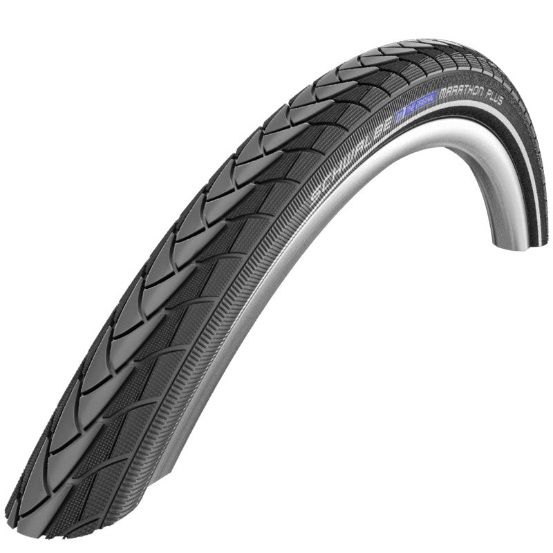 Pneu VTT Urbain 26 X 1.75 Schwalbe Marathon Plus Noir (Recommande La Poste) Tr (47-559) Renfort 5 mm Flanc Reflex Compat