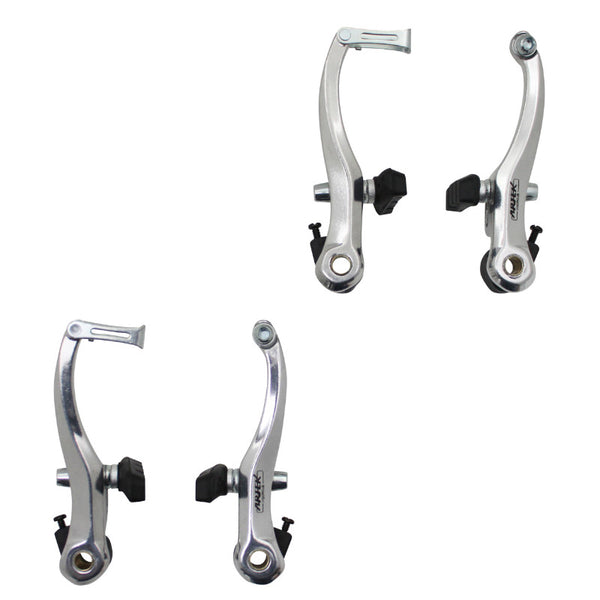 Étrier Frein VTT-City V-Brake Alu Argent (2 Paires) 110 mm Compatible Garde-Boue