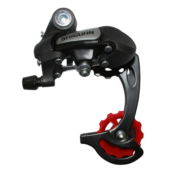 Dérailleur VTT Arrière P2R Saiguan 6-7V. Chape Longue A Visser (Compatible Shimano)