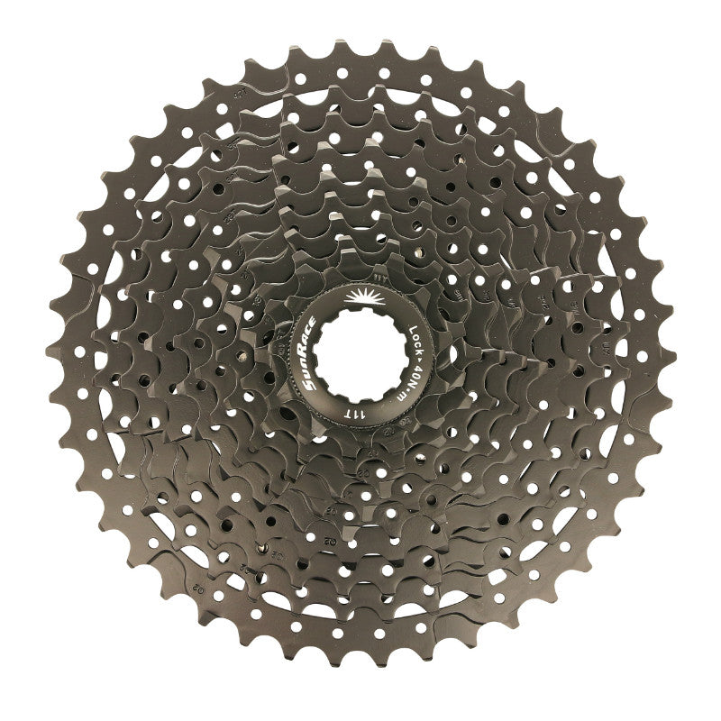 Cassette 10V. Sunrace Ms3 11-42 VTT Pour Shimano Noir (Livre En Boite) (11-13-15-18-21-24-28-32-36-42) (2 Blocs + Pignon