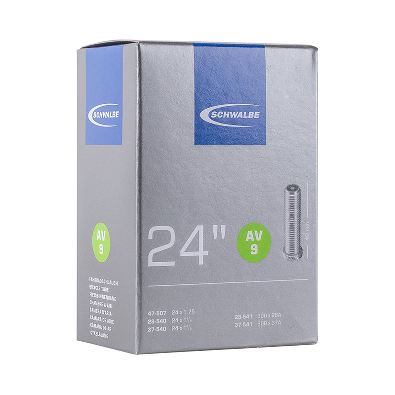 Chambre A Air Invalide 24 X 1 3-8 City 600 X 28-37 Schwalbe Valve Standard (Av9)