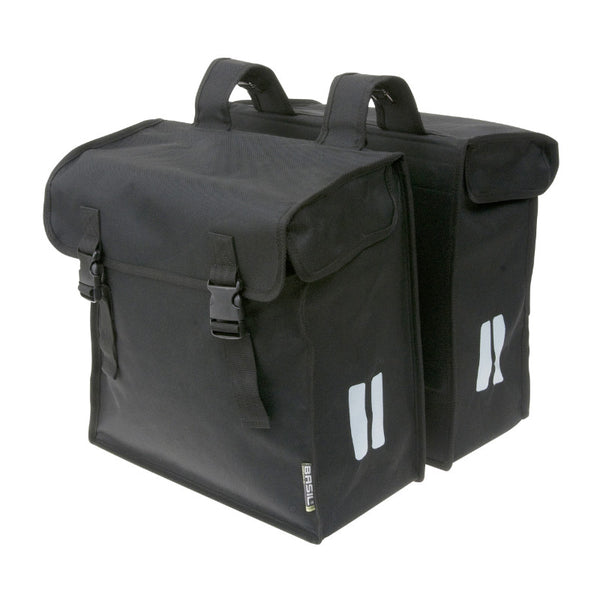 Sacoche Arrière Vélo Double Basil Mara XXL 47L Noir (45X16X36 cm)