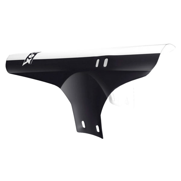 Garde Boue VTT AV Velox Colori Noir-Blanc Fixation Fourche Rilsan