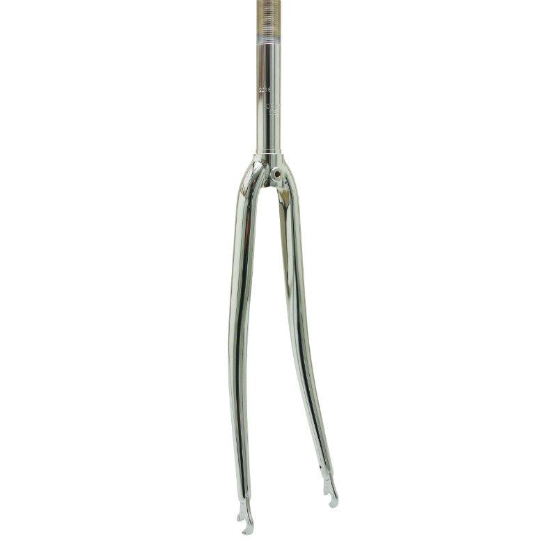 Fourche Route 700C Acier Chromee Cintree Pivot Filete 1"-22.2 Intérieur