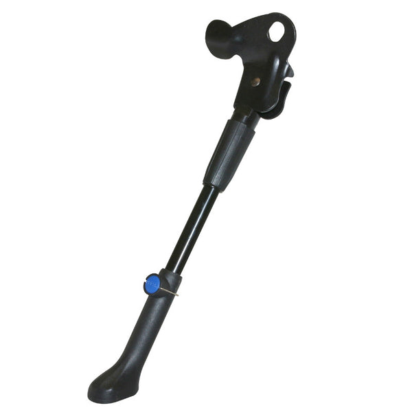 Béquille Vélo Laterale Arrière P2R 24-28'' Réglable Fixation Moyeu Alu Noir (Renforcé Pour VAE-E-Bike)