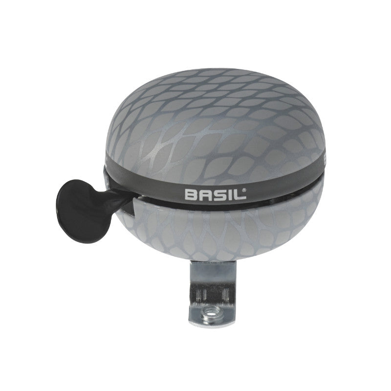 Sonnette Timbre Basil Noir Argent Métal Diam 60 mm (Vendu A L'Unite) Fixation 22,2-25,4 mm