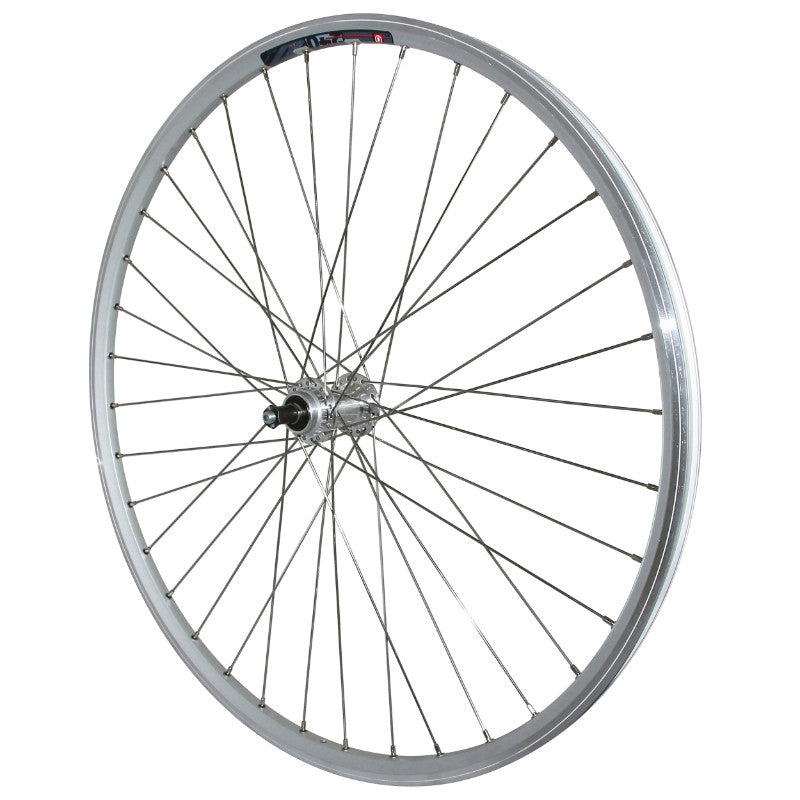 Roue VTC Patin Blocage 700 X 35 - 28" M260 Arrière Renforcé Moyeu Miche Magnum Argent Roue Libre 6-7V Spécial Loueur Jan