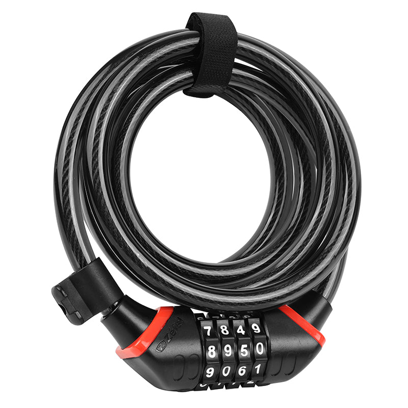 Antivol Vélo Spiral A Combinaison - Code Zefal K-Traz C6 Code Diam 12 mm L 1,80M