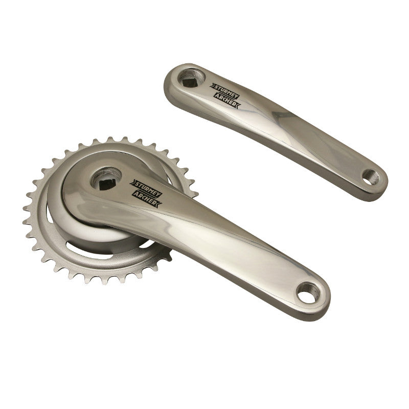 Pédalier City Sturmey Archer Alu 170 mm Plateau 33D. Pour Chaîne 3.30 (1-2 X1-8) Boîtier 115 mm