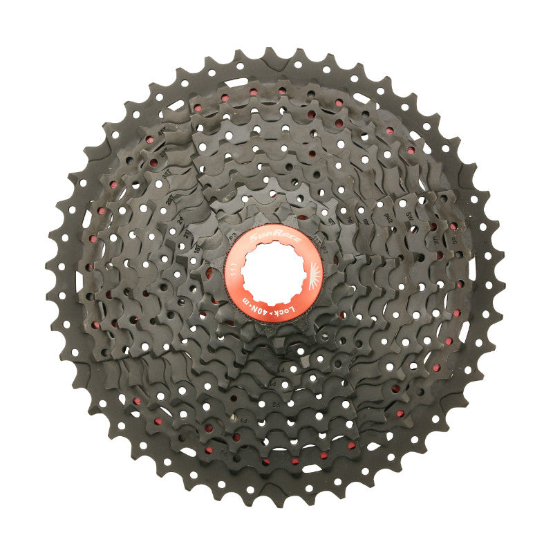 Cassette 11V. Sunrace Mx8 11-46 VTT Pour Shimano Noir (Livre En Boite) (11-13-15-18-21-24-28-32-36-40-46)