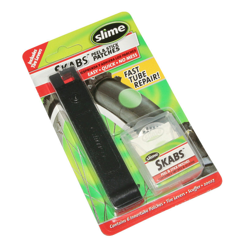 Rustine Slime Diam 25 mm Autocollantes Avec 2 Démonte Pneu (Boite De 6) (Sur Carte)