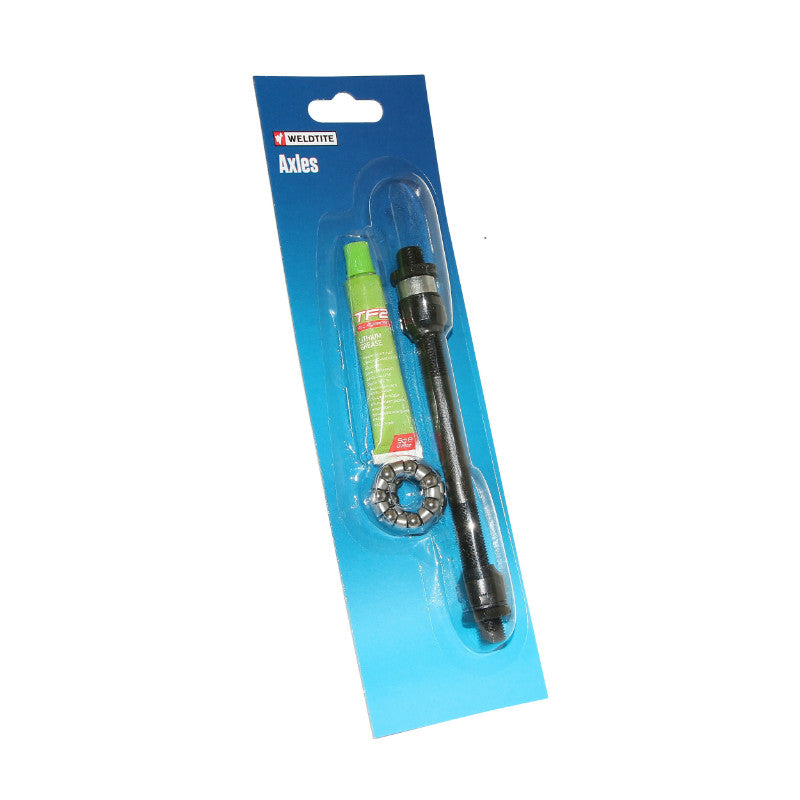 Axe De Roue - Moyeu VTT Arrière Creux Weldtite D 10 X 145 mm Avec Graisse Et Cage A Billes