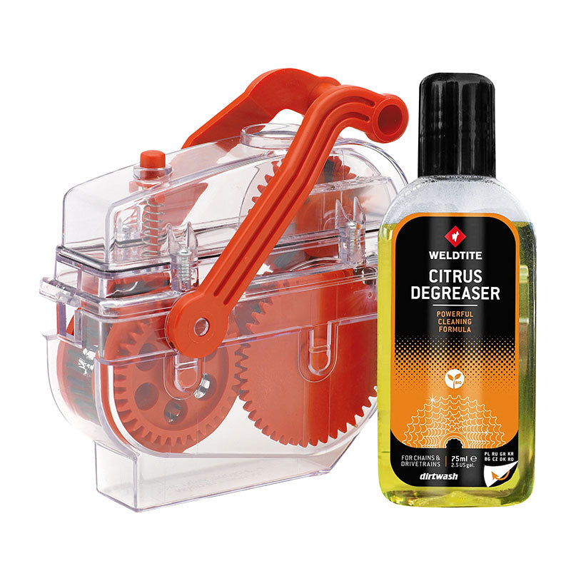 Nettoyeur - Outil De Lavage Chaîne Vélo Weldtite Dirtwash Avec Citrus Dégraissant (75Ml)