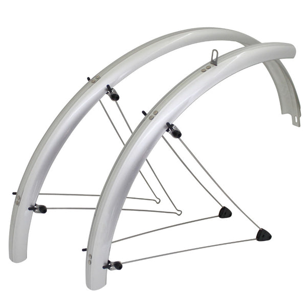 Garde Boue VTT Tringles 26" Stronglight Country 60 mm Argent (Paire) Avec Fixation Classic Tringles INOX