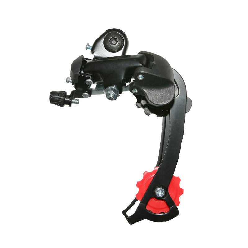 Dérailleur VTT Arrière P2R 8-7V. Tz Chape Longue Noir A Visser (Compatible Shimano Jusqu'A 30 dents)