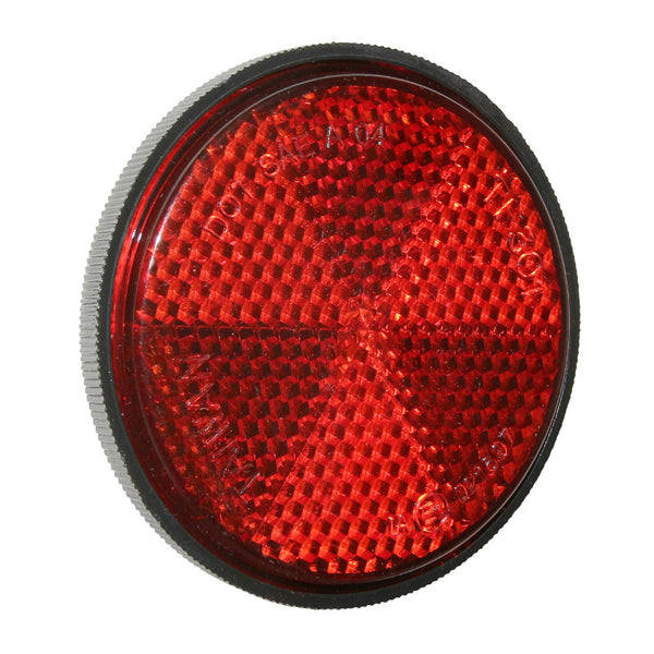 Catadioptre - Réflecteur De Garde Boue Arrière Rouge Diam 60 mm (Vendu A L'Unite)
