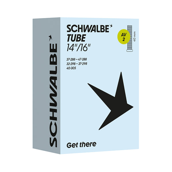 Chambre A Air Vélo 350 X 35A - 14" Schwalbe Valve Standard Tout Alu (37-288 À 40-305) (Av2)
