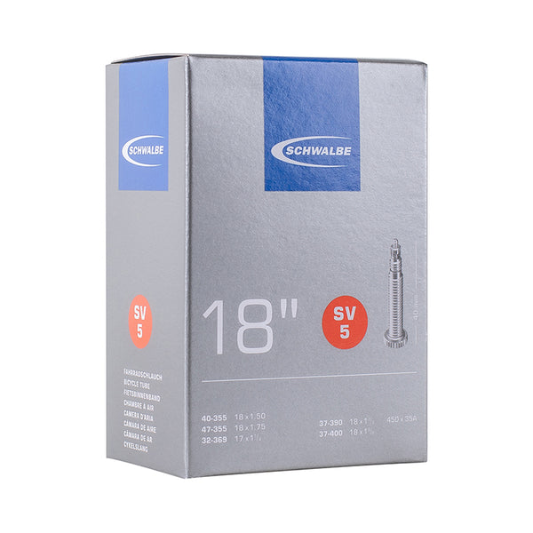 Chambre A Air Vélo 450 X 35A - 18" Schwalbe Valve Presta Tout Alu (40-355 À 37-400) (Sv5)