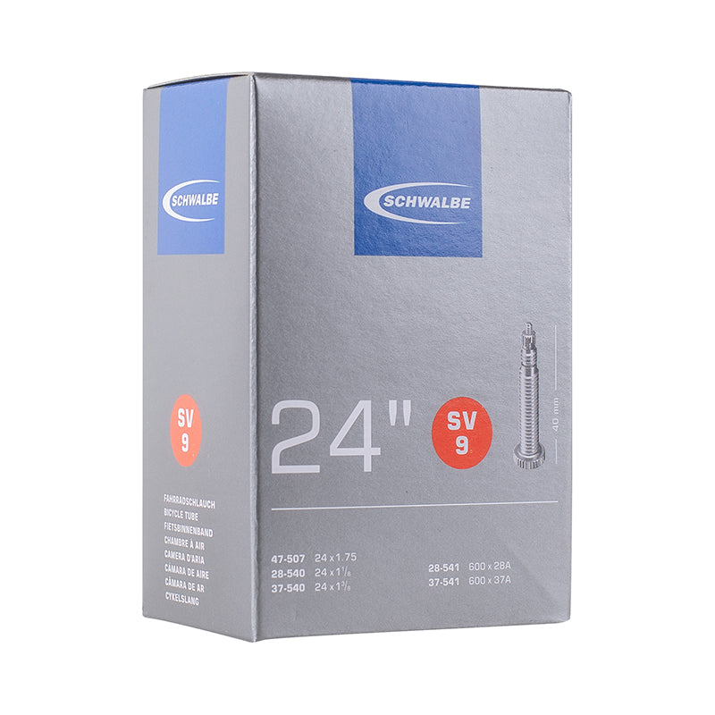 Chambre A Air Vélo 600 X 28-35A (24 X 1 3-8) Schwalbe Valve Presta Tout Alu (47-507 À 37-541) (Sv9)