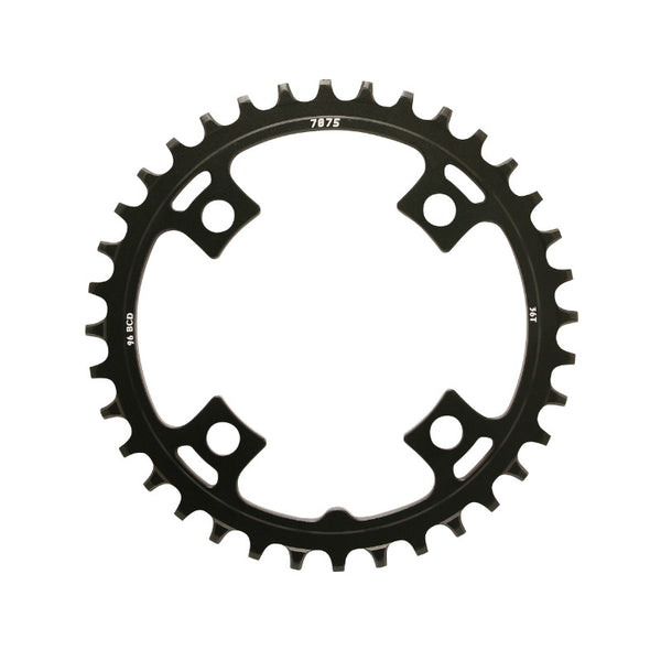 Plateau VTT 4 branches Ø 96 Pour Sunrace 36 dents Mono Mx 12-11-10V. Noir Narrow-Wide Alu Compatible Autres Marques