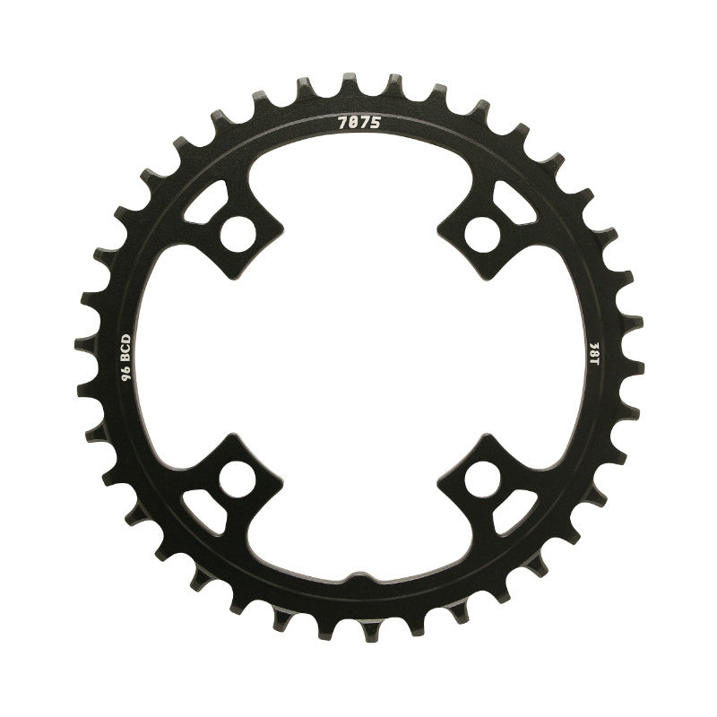 Plateau VTT 4 branches Ø 96 Pour Sunrace 38 dents Mono Mx 12-11-10V. Noir Narrow-Wide Alu Compatible Autres Marques