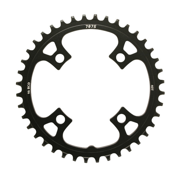 Plateau VTT 4 branches Ø 96 Pour Sunrace 40 dents Mono Mx 12-11-10V. Noir Narrow-Wide Alu Compatible Autres Marques