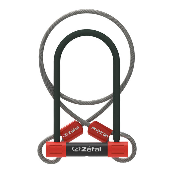 Antivol Vélo U Zefal K-Traz U13 A Clé 115 X 230 mm D 13 mm Avec Câble 1.2M Avec Support Clip - Reproduction Des Clés Pos