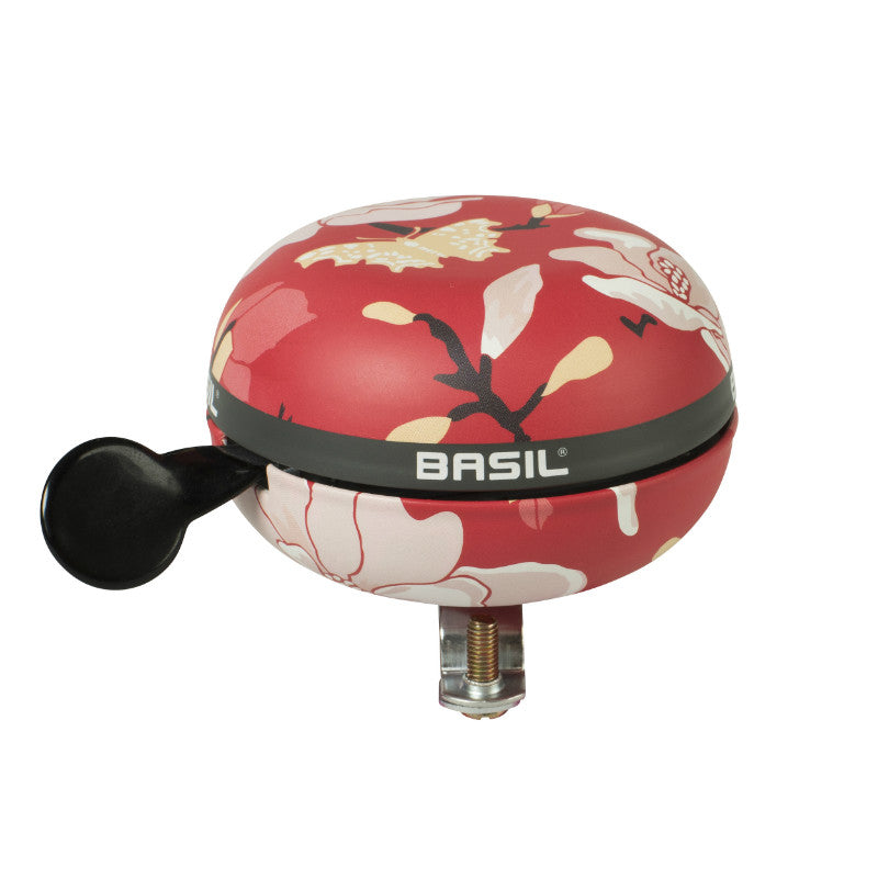 Sonnette Timbre Basil Magnolia Poppy Rouge Diam 80 mm (Vendu A L'Unite) Fixation 22,2-25,4 mm