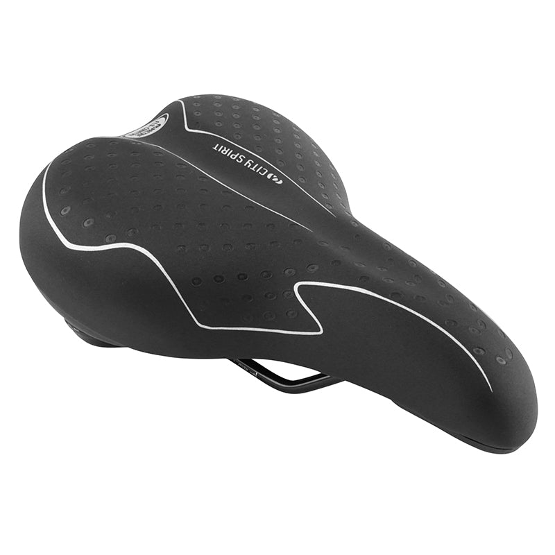 Selle Newton City Spirit Homme Gel Elastomere Athletic Noir 260X160 mm