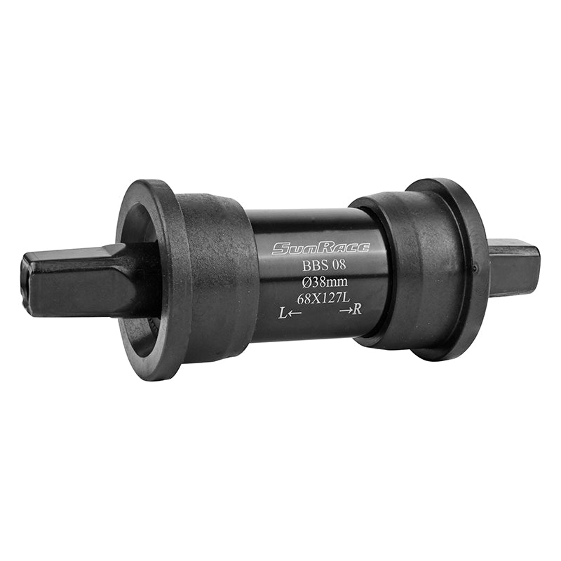 Boîtier Pédalier Sunrace Carré 127 mm Cuvettes Résine A Emboiter 38 mm