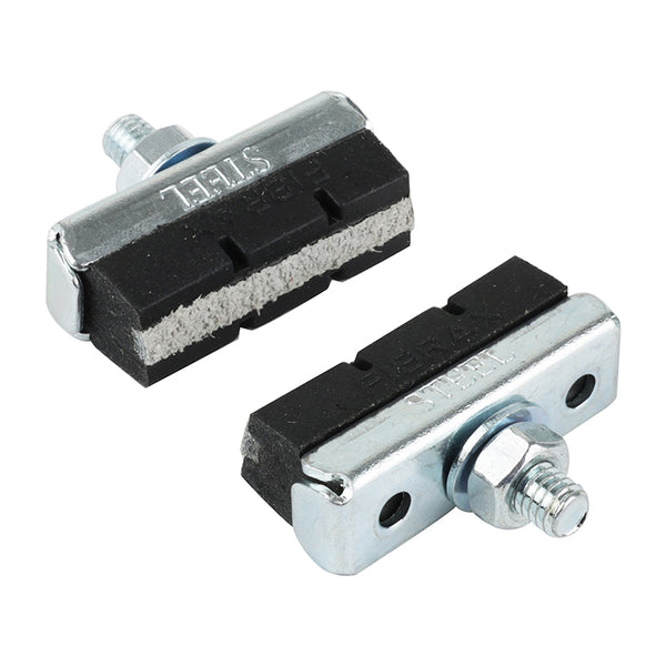 Porte Patin Frein City Caliper Symetrique Fibrax Condition Humide Pour Jante Acier 40 mm (1 Paire Sur Carte)