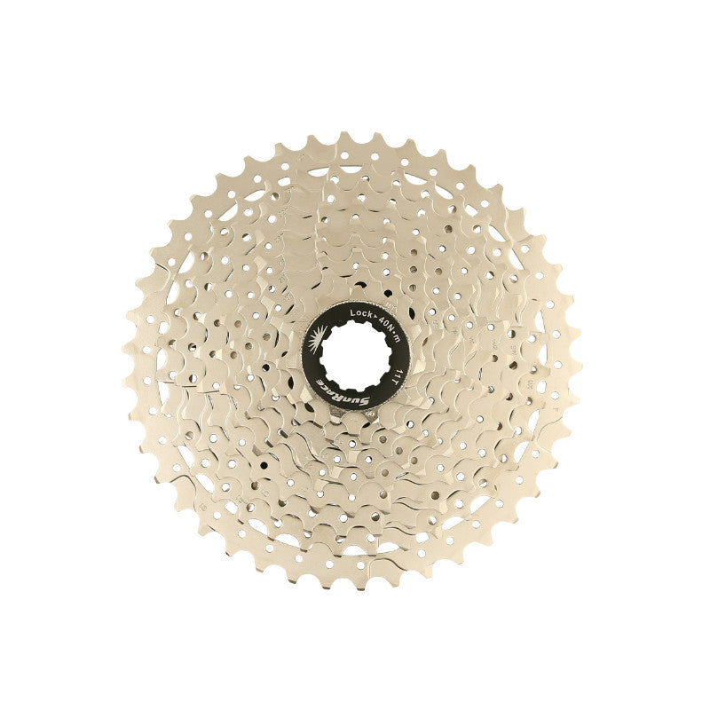 Cassette 10V. Sunrace Ms3 11-42 VTT Pour Shimano Metallic Argent (Livre En Boite) (11-13-15-18-21-24-28-32-36-42) (2 Blo