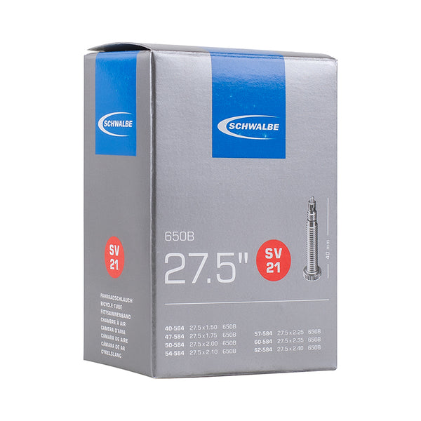 Chambre A Air Vélo 27.5 X 1.50-2.35 Schwalbe Valve Presta Obus Demontable Tout Alu (Sv21)