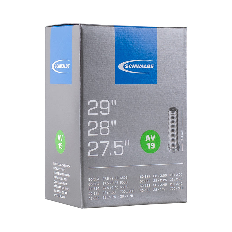 Chambre A Air Vélo 27.5-29 X 2.00-2.40 Schwalbe Valve Standard Tout Alu (Av19)