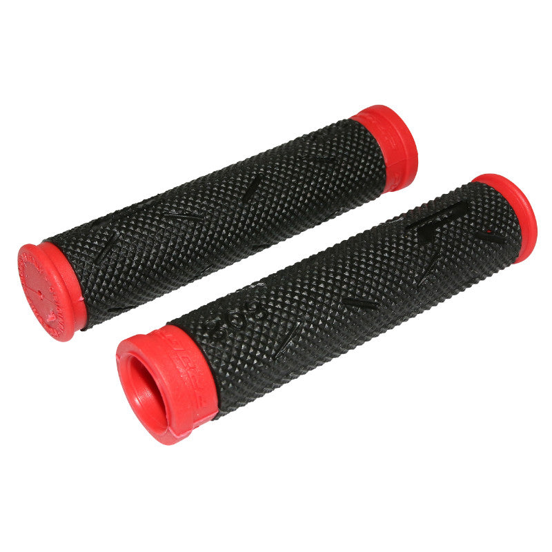 Poignée VTT Progrip 808 Noir-Rouge Ø22 mm L120 mm (Paire)