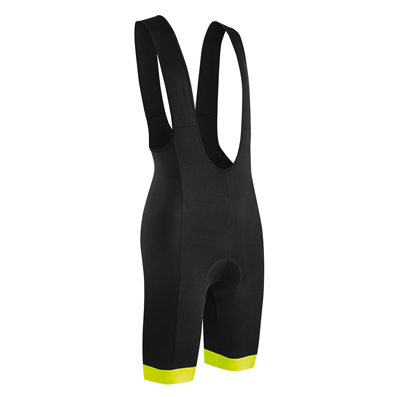 Cuissard Court Gist Bretelles Flow Fond Coolmax Noir Bords Jaune Fluo M