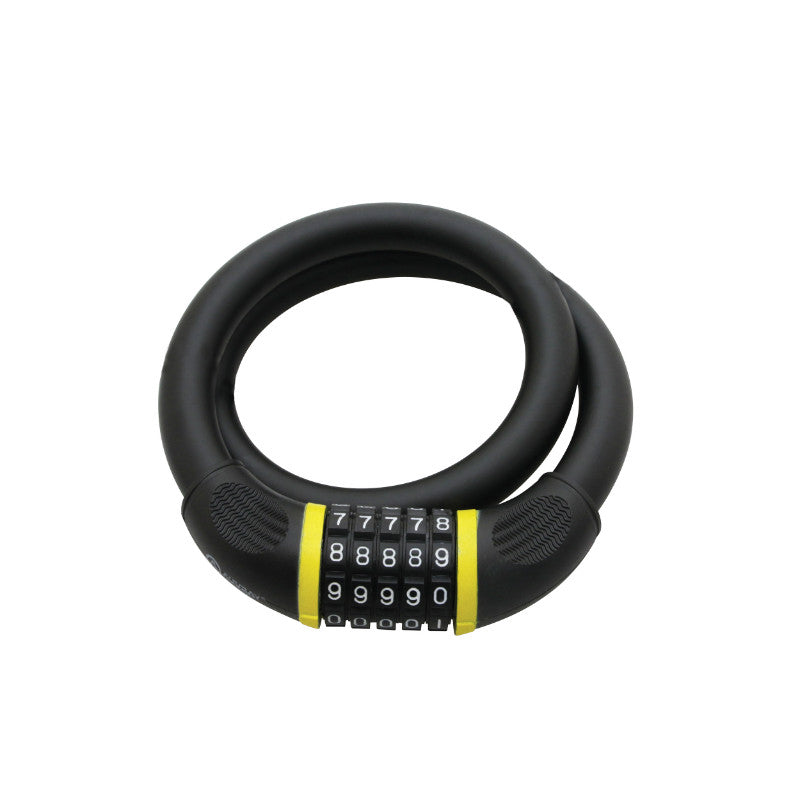 Antivol Vélo Câble A Combinaison - Code Auvray Diam 20 mm L 80 cm Noir Mat