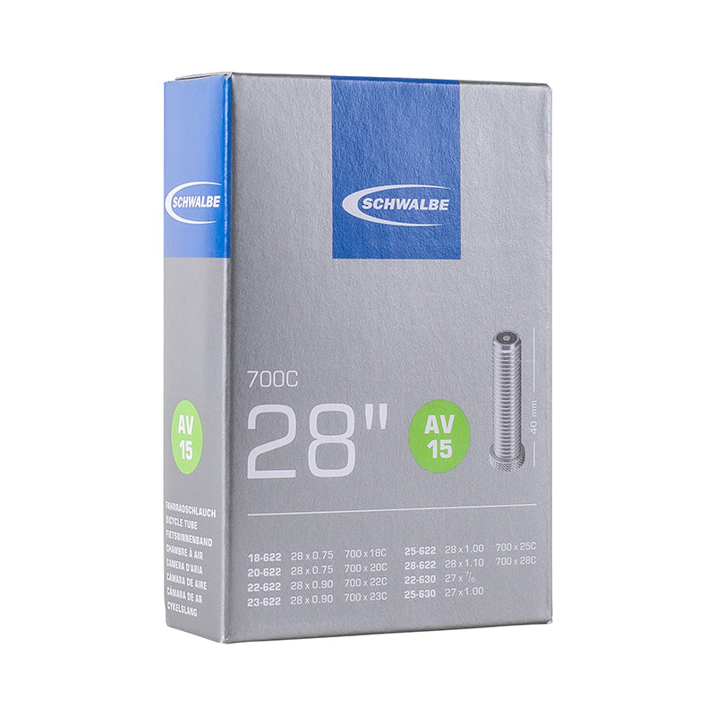 Chambre A Air Vélo 700 X 18-25 Schwalbe Valve Standard Tout Alu (Av15)