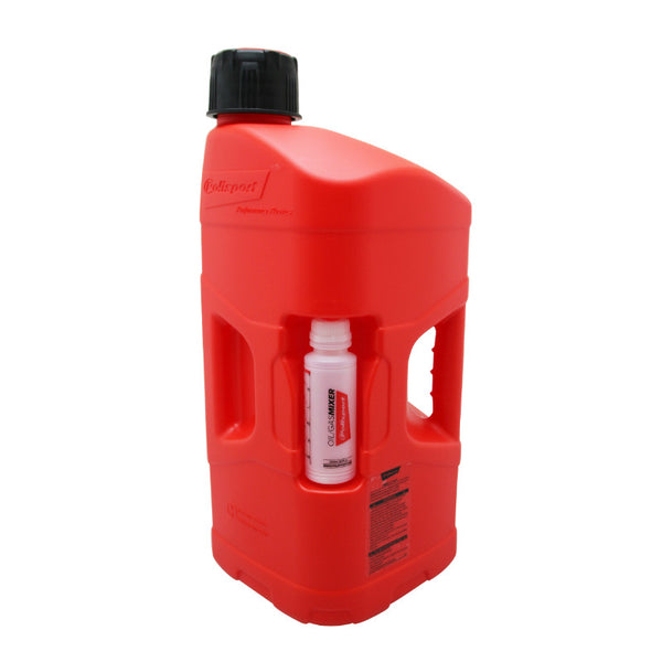 Jerrycan-Bidon Polisport Prooctane 20 L Rouge (Avec Tube) Et Bidon 250 Ml (Doseur Huile)
